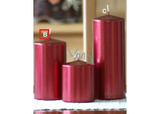 Lima Metal Serie svíčka červená válec 80 x 150 mm 1 kus