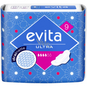 Evita Ultra Drainette hygienické vložky s křidélky 9 kusů