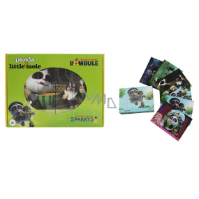 EP Line Krtek a Panda dřevěné kostky 12 kusů, doporučený věk 3+