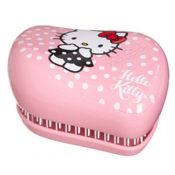 Tangle Teezer Compact Profesionální kompaktní kartáč na vlasy, Hello Kitty růžový