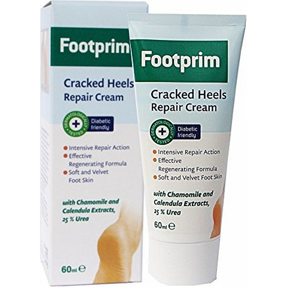 Footprim obnovující krém na popraskané paty s výtažkem z heřmánku a měsíčku a obsahem 25 % močoviny 60 ml