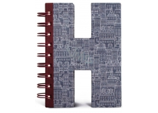 If Alphabooks Note Books Zápisník ve tvaru písmena H 91 x 14 x 124 mm