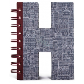 If Alphabooks Note Books Zápisník ve tvaru písmena H 91 x 14 x 124 mm