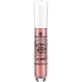 Essence Get Your Glitter On! lesk na rty 02 Peachy Darling 5 ml