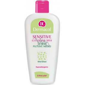 Dermacol Sensitive Cleansing Milk šetrné pleťové mléko pro citlivou pleť 200 ml