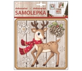 Samolepka plastická srneček 23 x 18 cm