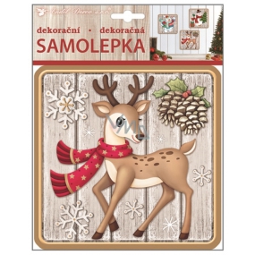 Samolepka plastická srneček 23 x 18 cm