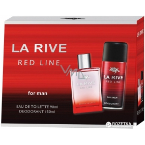 La Rive Red Line toaletní voda pro muže 90 ml + deodorant sprej 150 ml, dárková sada
