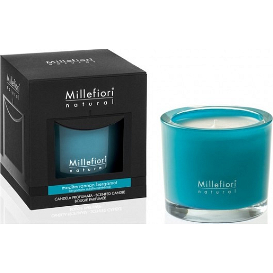 Millefiori Milano Natural Mediterranean Bergamot - Středomořský bergamot bergamot Vonná svíčka hoří až 60 hodin 180 g