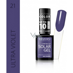 Revers Solar Gel gelový lak na nehty 21 Ultra Violet 12 ml