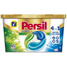 Persil Discs Regular 4v1 kapsle na praní bílého a stálobarevného prádla box 11 dávek 275 g