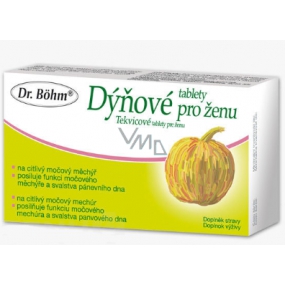 Dr. Bohm Dýňové tablety pro ženu s citlivým močovým měchýřem 30 tablet SLEVA zár.10/2019