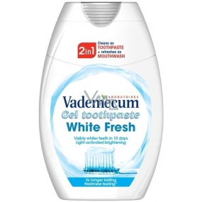 Vademecum White Fresh 2v1 gelová zubní pasta 75 ml