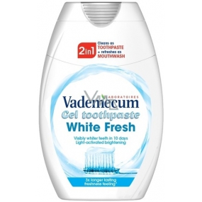 Vademecum White Fresh 2v1 gelová zubní pasta 75 ml