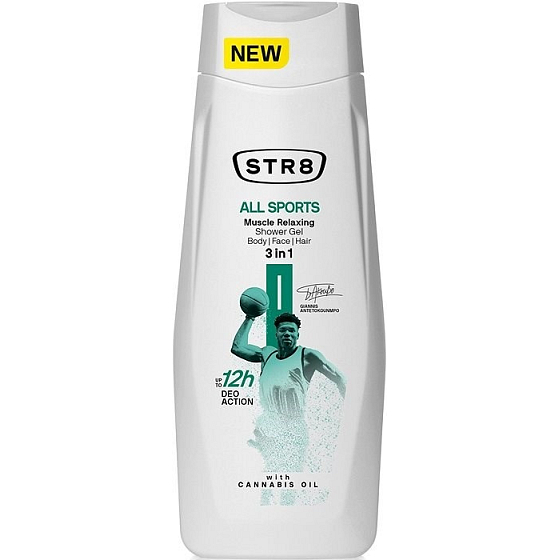 Str8 All Sports 3v1 sprchový gel pro muže 400 ml