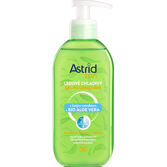 Astrid Sun Ledově chladivý gel po opalování s Aloe Vera 200 ml dávkovač