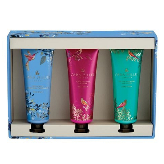 Heathcote & Ivory Trilogy Pink, Blue, Green hydratační krém na ruce a nehty 3 x 30 ml, kosmetická sada