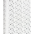 Zoewie Dárkový balicí papír 70 x 150 cm Vánoční Luxusní White Christmas bílý - stříbrné hvězdičky