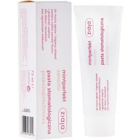 Ziaja Mintperfect Sensitive zubní pasta proti zubnímu kazu 75 ml