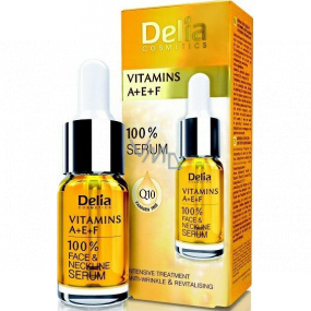 Delia Cosmetics 100% pleťové sérum s vitamíny A+E+F pro zralou pleť 10 ml