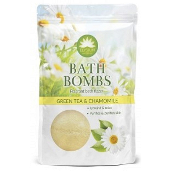 Elysium Spa Green Tea & Chamomile šumivá koule do koupele 3 x 50 g