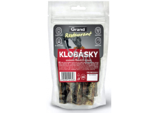 Grand Restaurant sušené hovězí klobásky pro psy malých a středních plemen 100 g