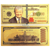 Talisman Zlatá plastická bankovka 1 00 000 USD