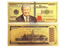 Talisman Zlatá plastická bankovka 1 00 000 USD
