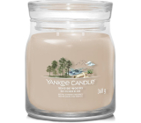 Yankee Candle Seaside Woods - Přímořské dřeva vonná svíčka Signature střední sklo 2 knoty 368 g