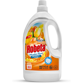 Robeta Mountain Flower univerzál prací gel 3 l, 60 dávek Robeta Mountain Flower univerzál prací gel 3 l, 60 dávek