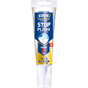 Ceys Stop Plísni sanitární silikon, transparentní, tuba 125 ml Ceys Stop Plísni sanitární silikon, transparentní, tuba 125 ml