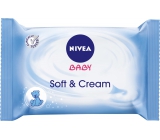 Nivea Baby Soft & Cream čisticí ubrousky pro děti 20 kusů