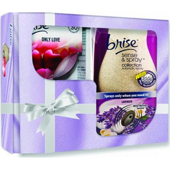 Glade Sense & Spray Levandule & Jasmín sprej 18 ml + Only Love svíčka 120 g, kazeta