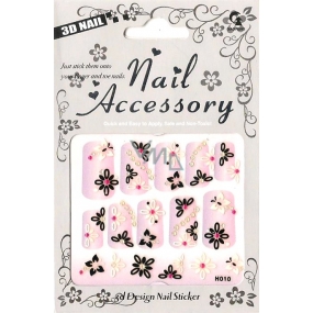 Nail Accessory 3D nálepky na nehty č. 4 1 aršík