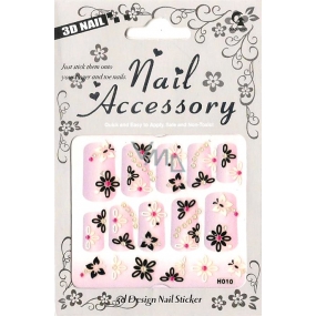 Nail Accessory 3D nálepky na nehty č. 4 1 aršík