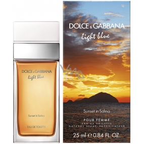Dolce & Gabbana Light Blue Sunset in Salina toaletní voda pro ženy 25 ml