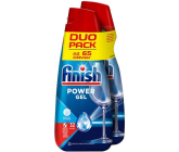 Finish Power Gel gel do myčky pro čistotu a lesk 65 dávek 2 x 650 ml, duopack