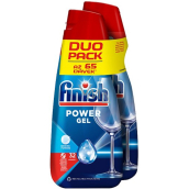 Finish Power Gel gel do myčky pro čistotu a lesk 65 dávek 2 x 650 ml, duopack