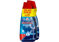 Finish Power Gel gel do myčky pro čistotu a lesk 65 dávek 2 x 650 ml, duopack