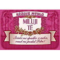Albi Růžové mýdlo v plechovce s textem Miluji Tě 8 x 5,4 cm