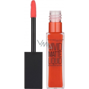 Maybelline Color Sensational Vivid Matte Liquid Lipstick lesk na rty 25 Orange Shot 7,7 ml