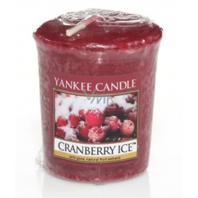 Yankee Candle Cranberry Ice - Brusinky na ledu vonná svíčka votivní 49 g