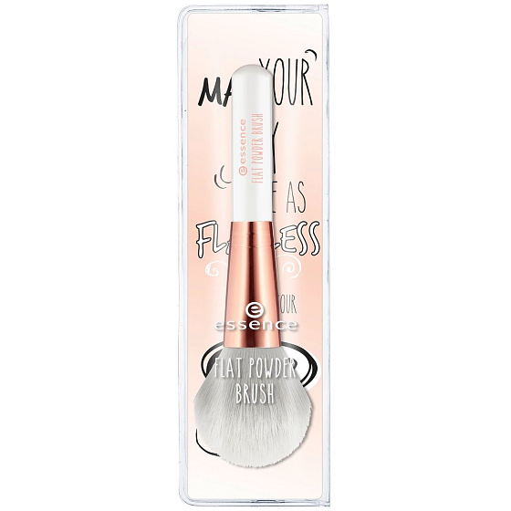 Essence Flat Powder Brush plochý štětec se syntetickými štětinami na pudr