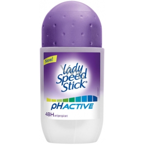 Lady Speed Stick Active pH kuličkový antiperspirant deodorant roll-on pro ženy 50 ml