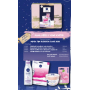 Nivea Blossom Care micelární voda 200 ml + tělové suflé 200 ml + pleťová maska 1 kus + Labello Soft Rosé balzám na rty 4,8 g + plechová krabička, kosmetická sada