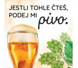 Albi Magnetka Jestli tohle čteš, podej mi pivo 6,5 x 6,5 cm