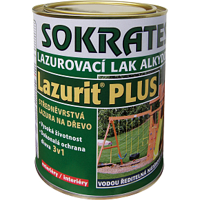 Sokrates Lazurit Plus středněvrstvá lazura na dřevo, bezbarvá, 0,7 kg
