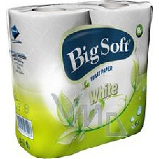 Big Soft White parfémovaný toaletní papír 2 vrstvý 200 útržků 4 kusy