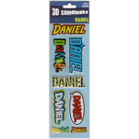 Nekupto 3D Samolepky se jménem Daniel 8 kusů