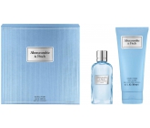 Abercrombie & Fitch First Instinct Blue Woman parfémovaná voda pro ženy 50 ml + tělové mléko 200 ml, dárková sada